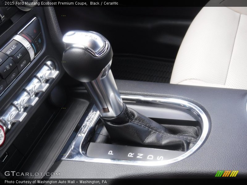 Black / Ceramic 2015 Ford Mustang EcoBoost Premium Coupe