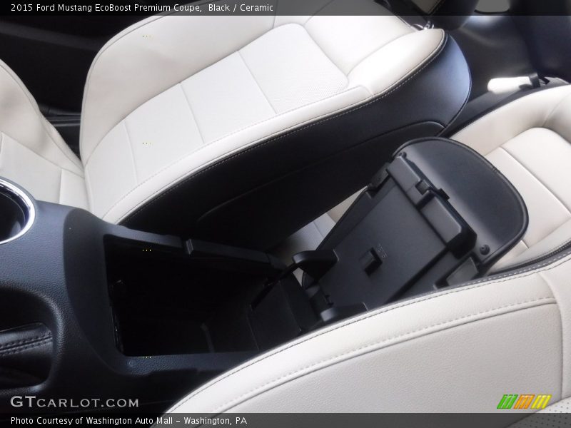 Black / Ceramic 2015 Ford Mustang EcoBoost Premium Coupe