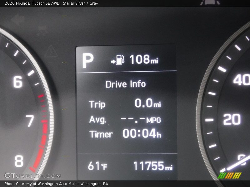 Stellar Silver / Gray 2020 Hyundai Tucson SE AWD