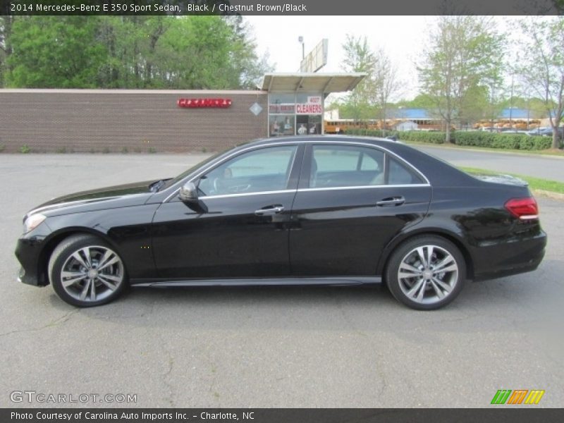 Black / Chestnut Brown/Black 2014 Mercedes-Benz E 350 Sport Sedan