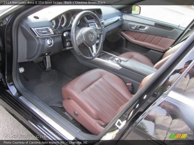 Chestnut Brown/Black Interior - 2014 E 350 Sport Sedan 