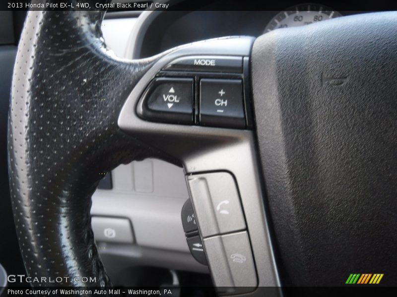 Crystal Black Pearl / Gray 2013 Honda Pilot EX-L 4WD