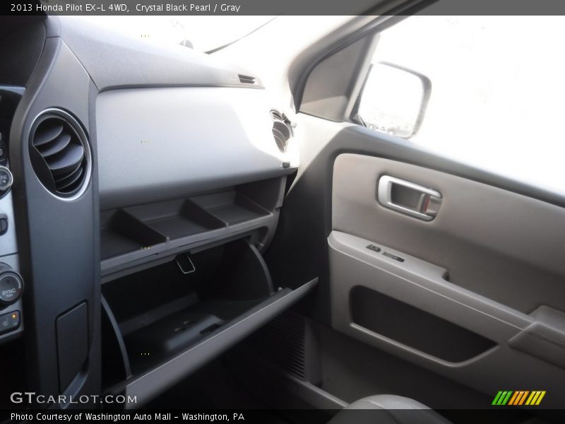 Crystal Black Pearl / Gray 2013 Honda Pilot EX-L 4WD