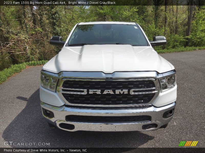 Bright White / Diesel Gray/Black 2023 Ram 1500 Big Horn Quad Cab 4x4