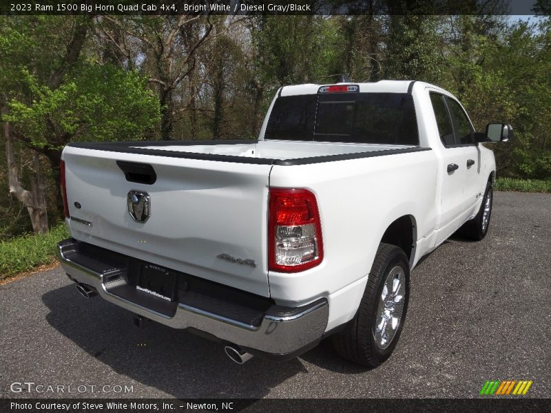 Bright White / Diesel Gray/Black 2023 Ram 1500 Big Horn Quad Cab 4x4