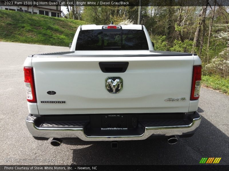 Bright White / Diesel Gray/Black 2023 Ram 1500 Big Horn Quad Cab 4x4