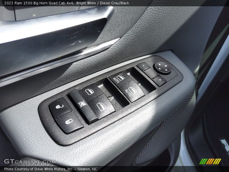 Bright White / Diesel Gray/Black 2023 Ram 1500 Big Horn Quad Cab 4x4