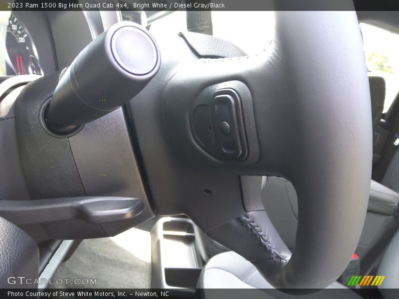 Bright White / Diesel Gray/Black 2023 Ram 1500 Big Horn Quad Cab 4x4