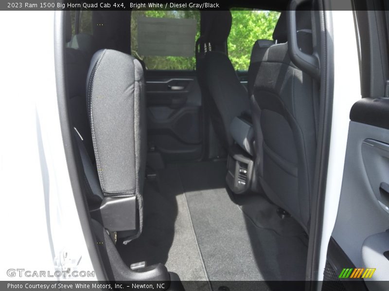 Bright White / Diesel Gray/Black 2023 Ram 1500 Big Horn Quad Cab 4x4