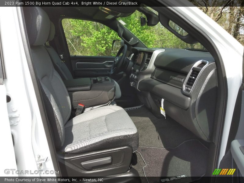 Bright White / Diesel Gray/Black 2023 Ram 1500 Big Horn Quad Cab 4x4