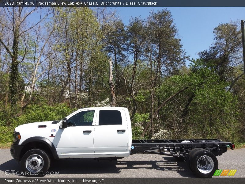 Bright White / Diesel Gray/Black 2023 Ram 4500 Tradesman Crew Cab 4x4 Chassis