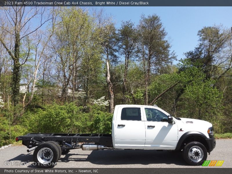 Bright White / Diesel Gray/Black 2023 Ram 4500 Tradesman Crew Cab 4x4 Chassis