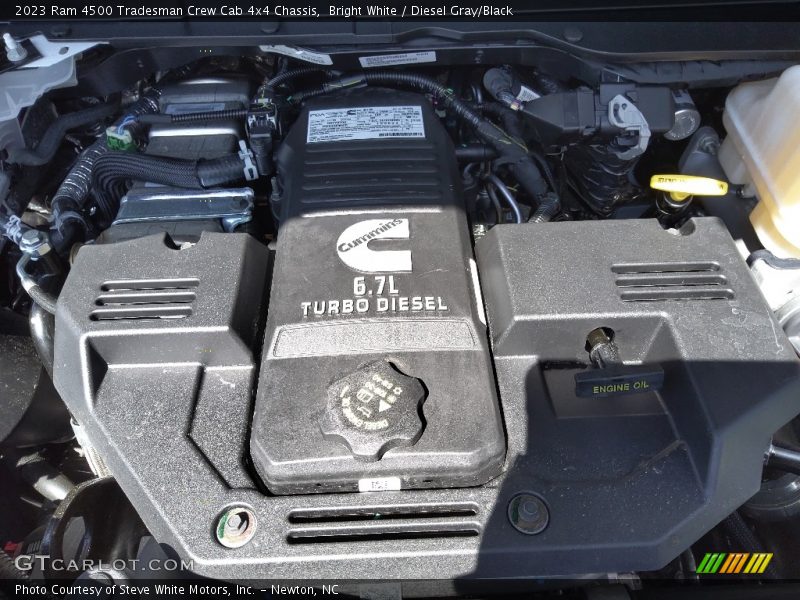 Bright White / Diesel Gray/Black 2023 Ram 4500 Tradesman Crew Cab 4x4 Chassis