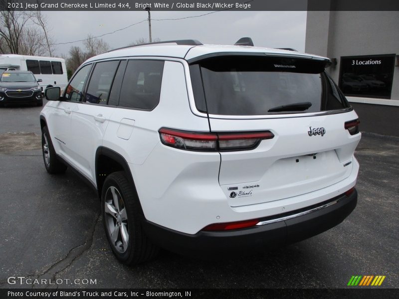 Bright White / Global Black/Wicker Beige 2021 Jeep Grand Cherokee L Limited 4x4