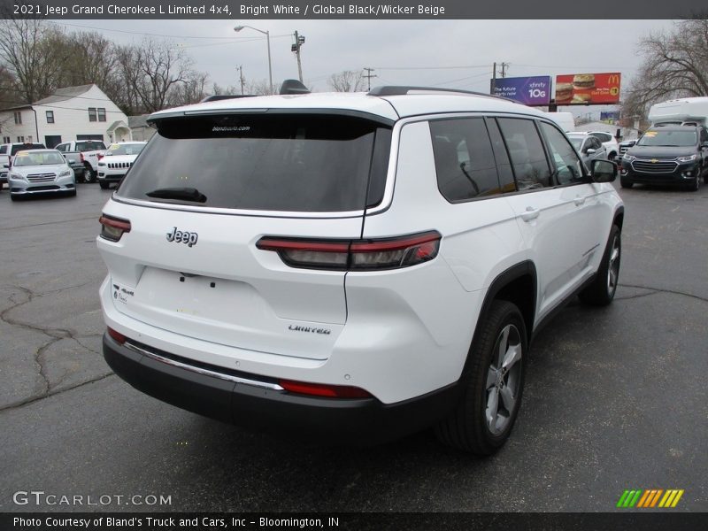 Bright White / Global Black/Wicker Beige 2021 Jeep Grand Cherokee L Limited 4x4
