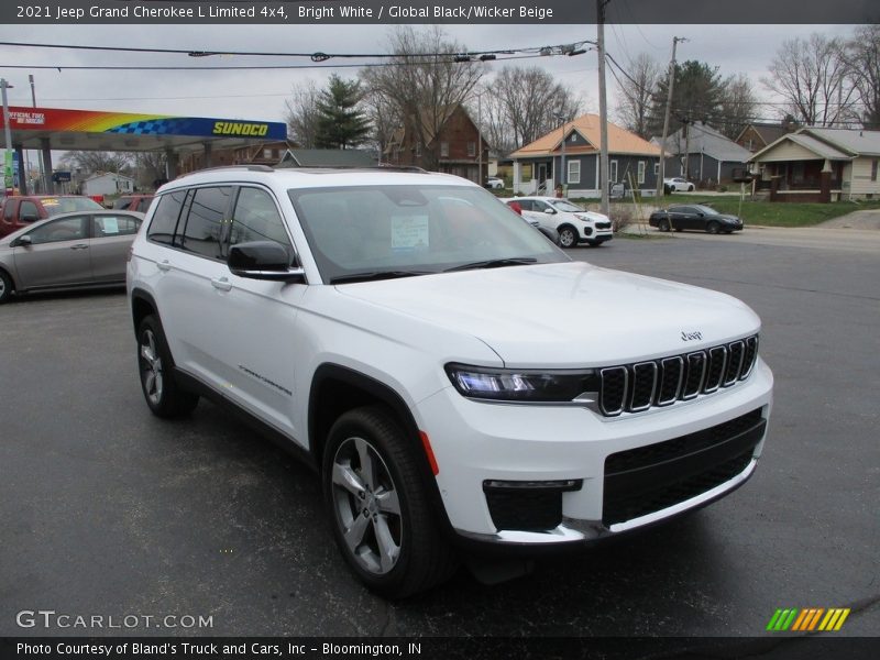 Bright White / Global Black/Wicker Beige 2021 Jeep Grand Cherokee L Limited 4x4