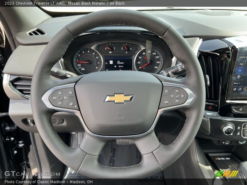 Mosaic Black Metallic / Jet Black 2023 Chevrolet Traverse LT AWD