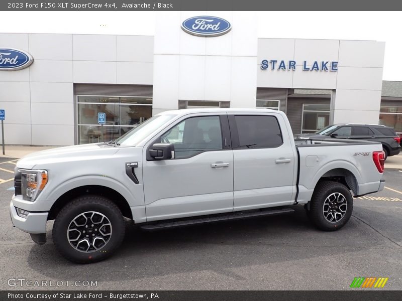 Avalanche / Black 2023 Ford F150 XLT SuperCrew 4x4