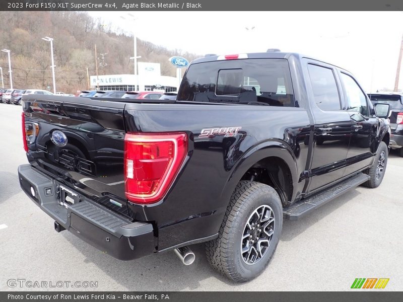 Agate Black Metallic / Black 2023 Ford F150 XLT SuperCrew 4x4