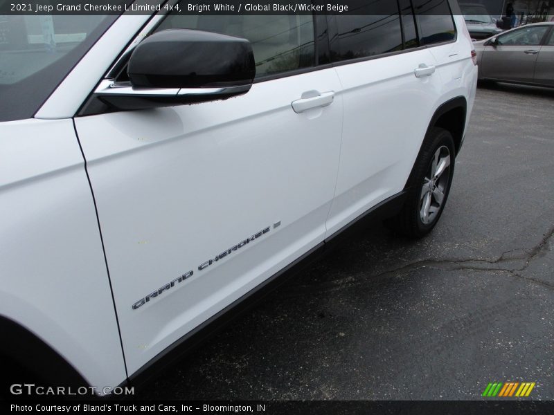 Bright White / Global Black/Wicker Beige 2021 Jeep Grand Cherokee L Limited 4x4
