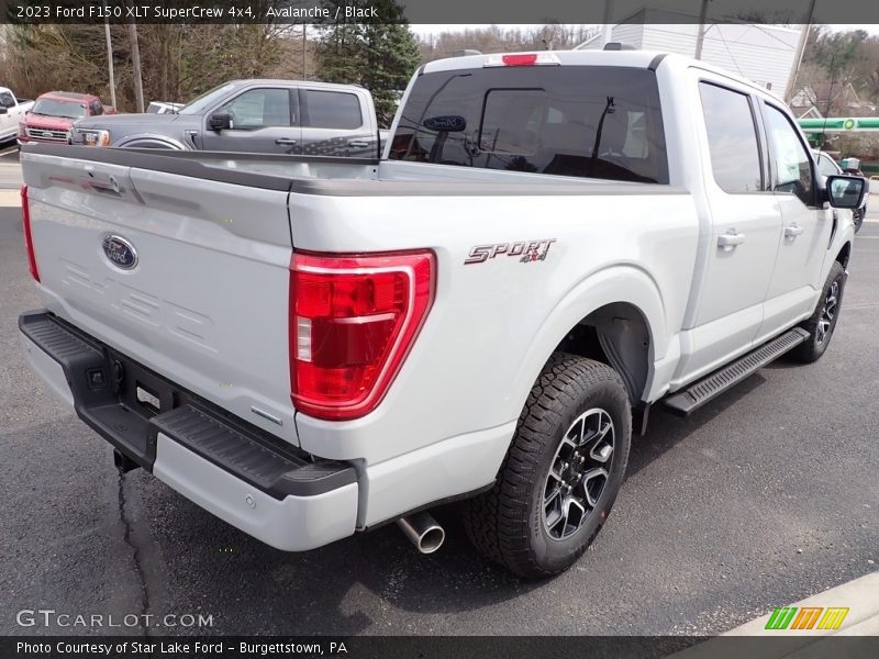 Avalanche / Black 2023 Ford F150 XLT SuperCrew 4x4