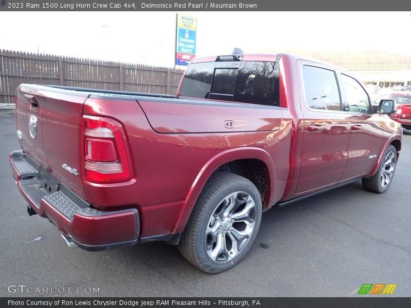 Delmonico Red Pearl / Mountain Brown 2023 Ram 1500 Long Horn Crew Cab 4x4