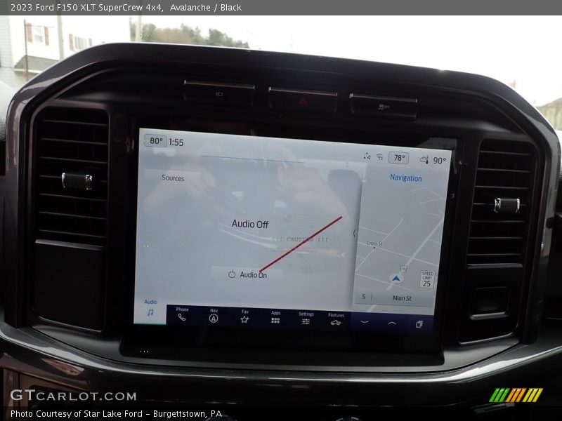 Navigation of 2023 F150 XLT SuperCrew 4x4