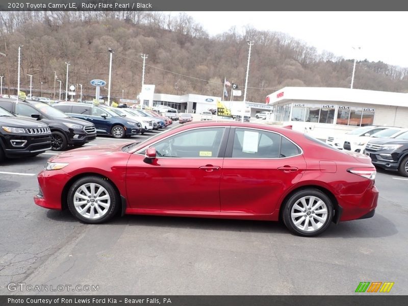 Ruby Flare Pearl / Black 2020 Toyota Camry LE