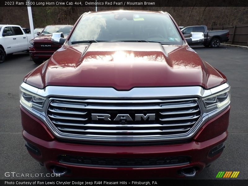 Delmonico Red Pearl / Mountain Brown 2023 Ram 1500 Long Horn Crew Cab 4x4