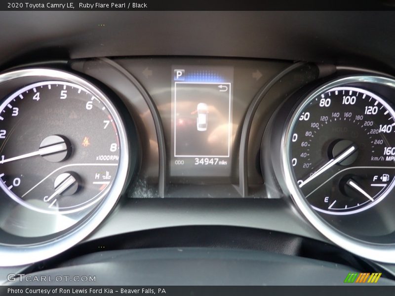 Ruby Flare Pearl / Black 2020 Toyota Camry LE