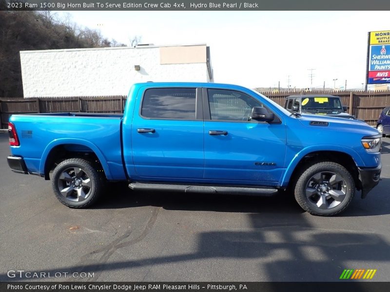 Hydro Blue Pearl / Black 2023 Ram 1500 Big Horn Built To Serve Edition Crew Cab 4x4