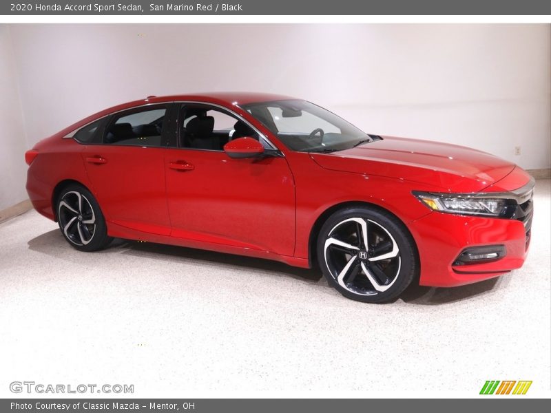 San Marino Red / Black 2020 Honda Accord Sport Sedan