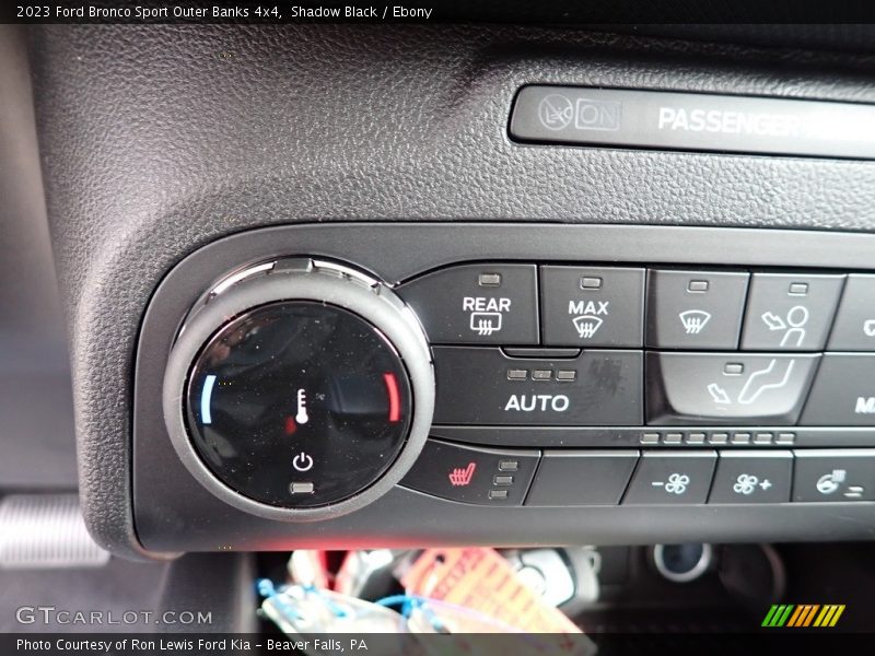 Controls of 2023 Bronco Sport Outer Banks 4x4