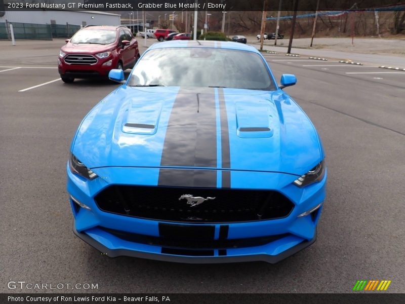 Grabber Blue Metallic / Ebony 2023 Ford Mustang GT Premium Fastback