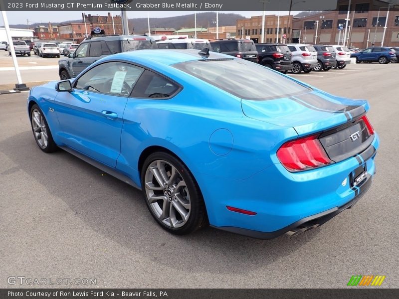 Grabber Blue Metallic / Ebony 2023 Ford Mustang GT Premium Fastback