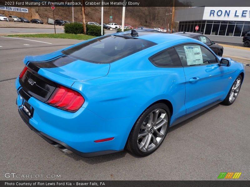 Grabber Blue Metallic / Ebony 2023 Ford Mustang GT Premium Fastback