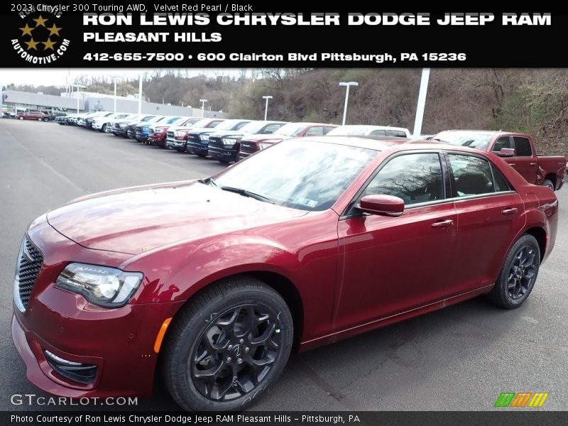 Velvet Red Pearl / Black 2023 Chrysler 300 Touring AWD