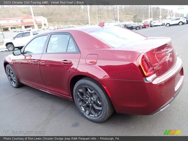 Velvet Red Pearl / Black 2023 Chrysler 300 Touring AWD
