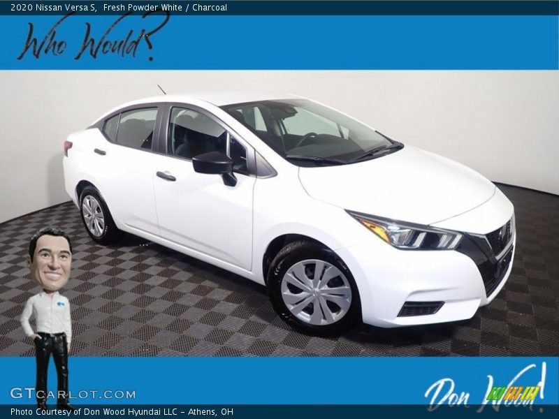 Fresh Powder White / Charcoal 2020 Nissan Versa S