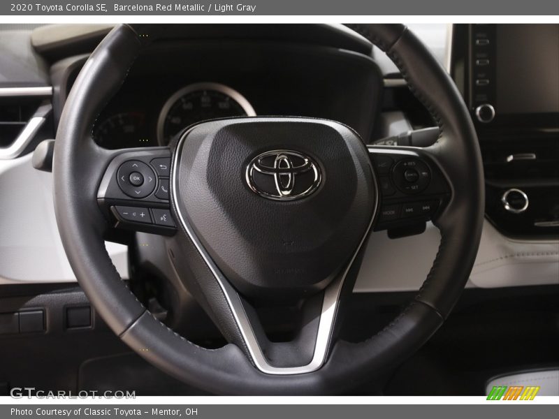 Barcelona Red Metallic / Light Gray 2020 Toyota Corolla SE