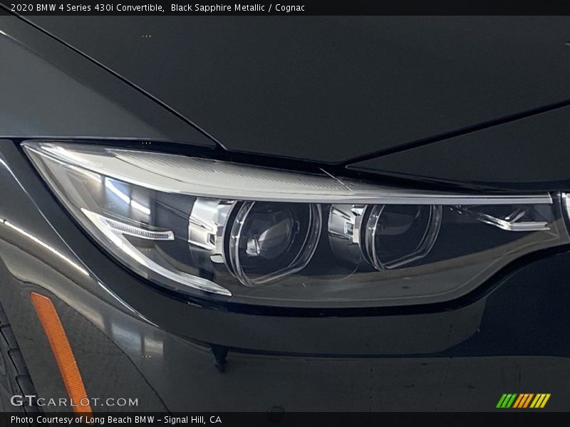 Black Sapphire Metallic / Cognac 2020 BMW 4 Series 430i Convertible