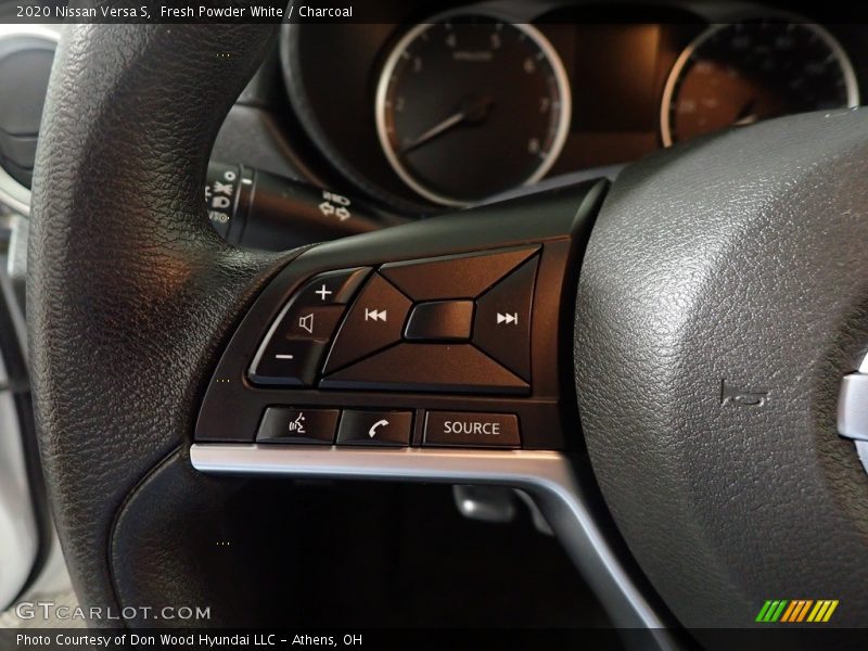 Fresh Powder White / Charcoal 2020 Nissan Versa S