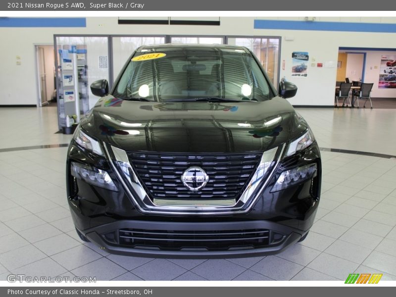 Super Black / Gray 2021 Nissan Rogue S AWD