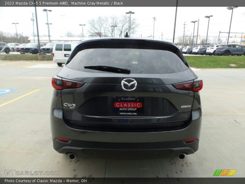 Machine Gray Metallic / Black 2023 Mazda CX-5 S Premium AWD