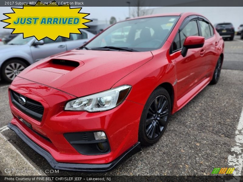 Pure Red / Carbon Black 2017 Subaru WRX