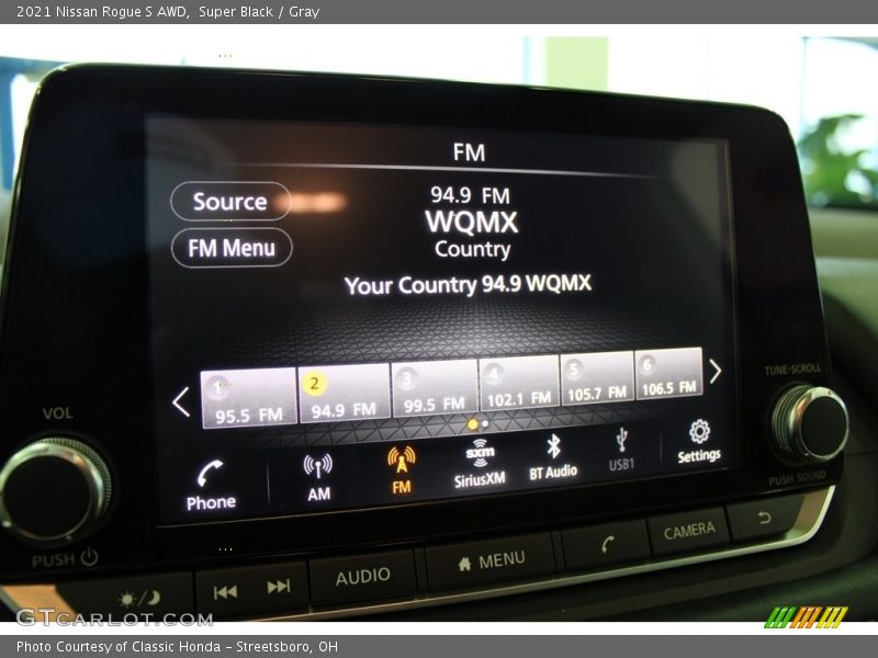 Super Black / Gray 2021 Nissan Rogue S AWD