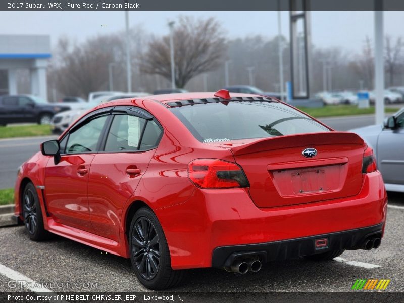 Pure Red / Carbon Black 2017 Subaru WRX