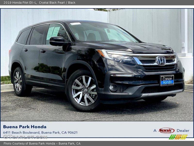 Crystal Black Pearl / Black 2019 Honda Pilot EX-L