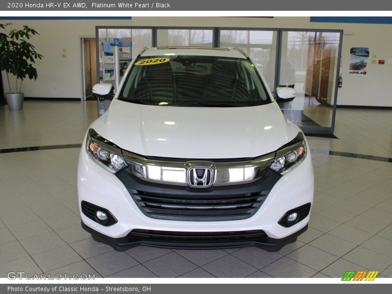 Platinum White Pearl / Black 2020 Honda HR-V EX AWD