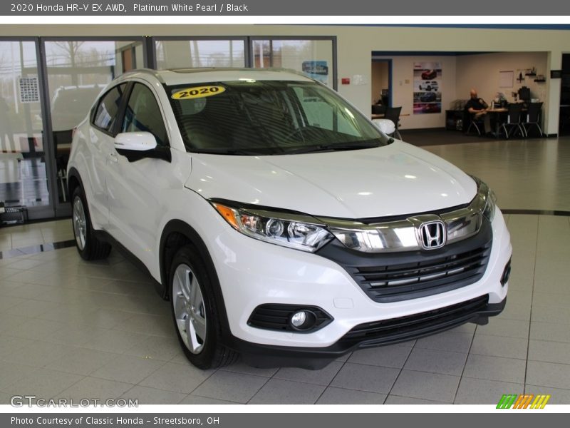 Platinum White Pearl / Black 2020 Honda HR-V EX AWD